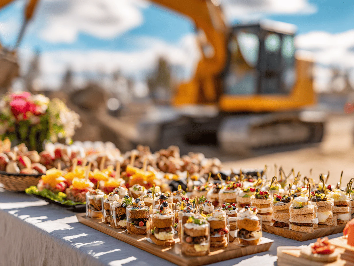 Spatenstiche und Richtfeste Catering