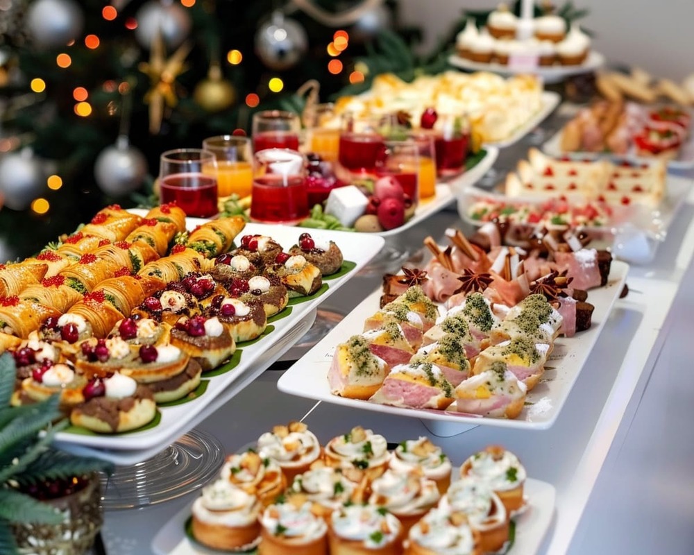 Christmas Basic Firmenweihnachtsfeier von Orange Catering in Hamburg und Umgebung mit Catering, Weihnachtsbar und Eventtechnik