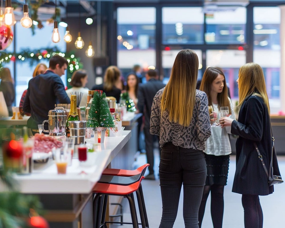 Christmas Basic Firmenweihnachtsfeier von Orange Catering in Hamburg und Umgebung mit Catering, Weihnachtsbar und Eventtechnik