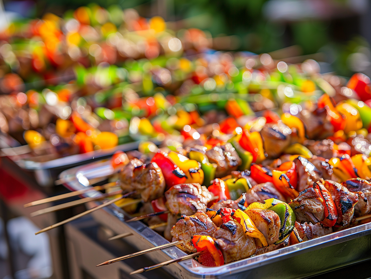 Schweine-Paprika-Spieß