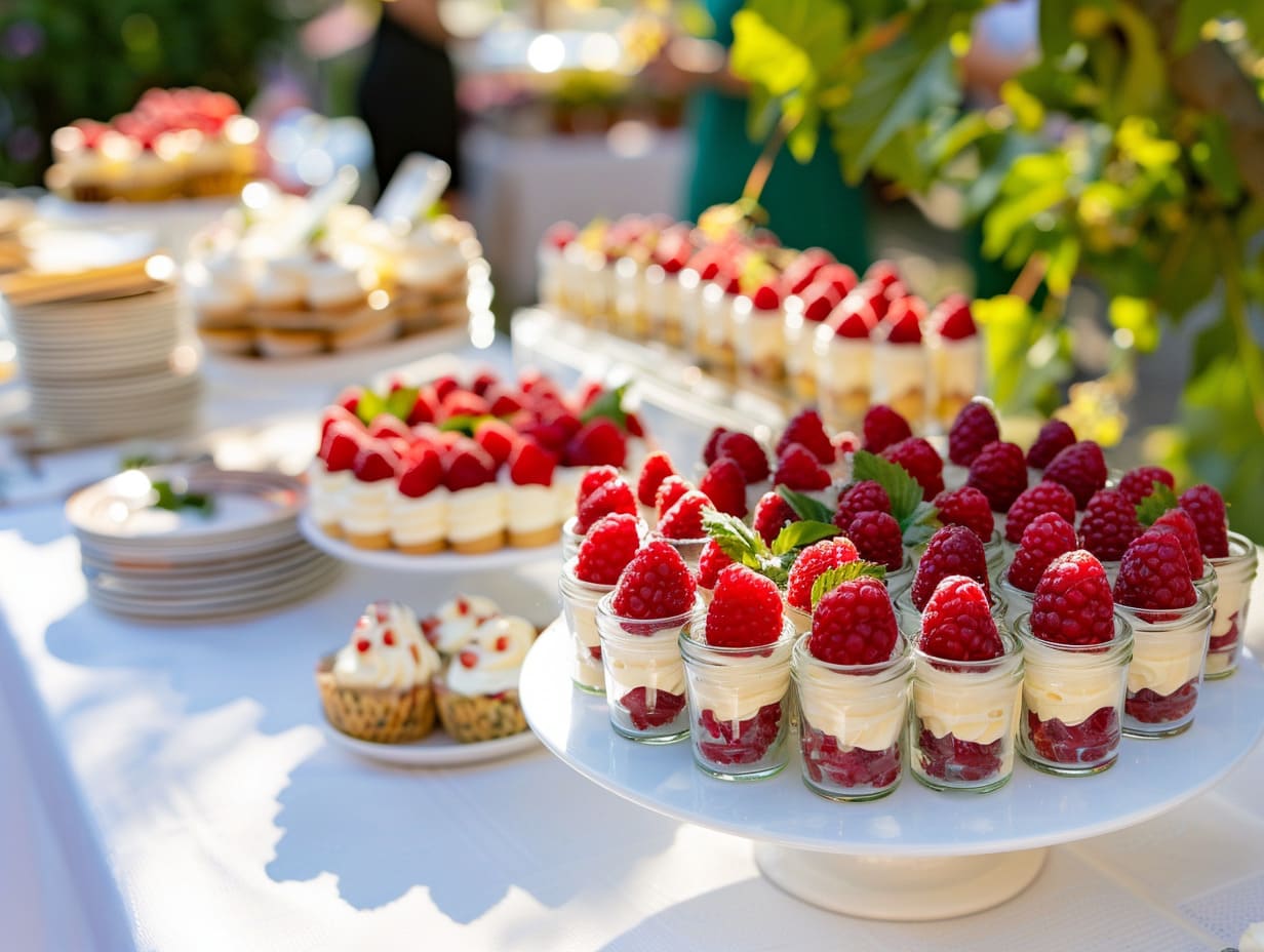 Mascarponecreme mit Himbeeren