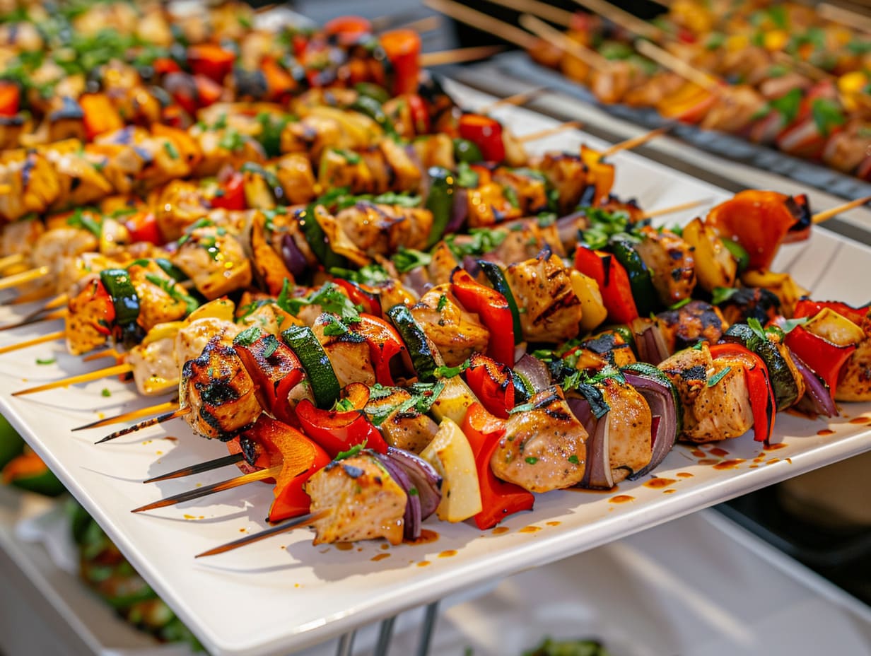 Orientalische Hähnchenspieße
