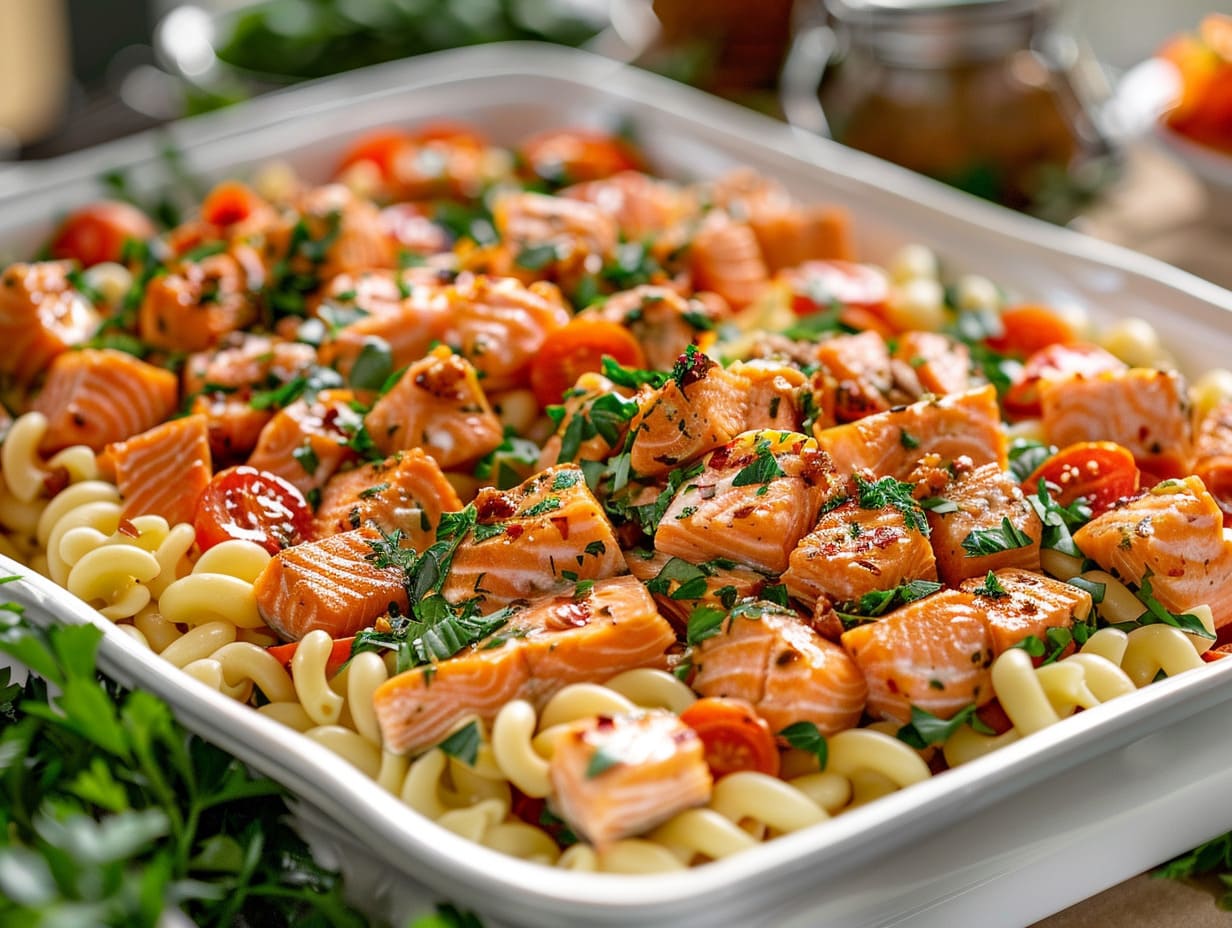 Maccheroni mit Lachs