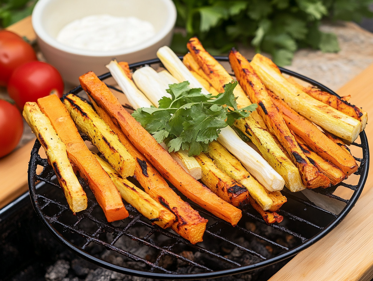 Gegrillte Gemüsesticks