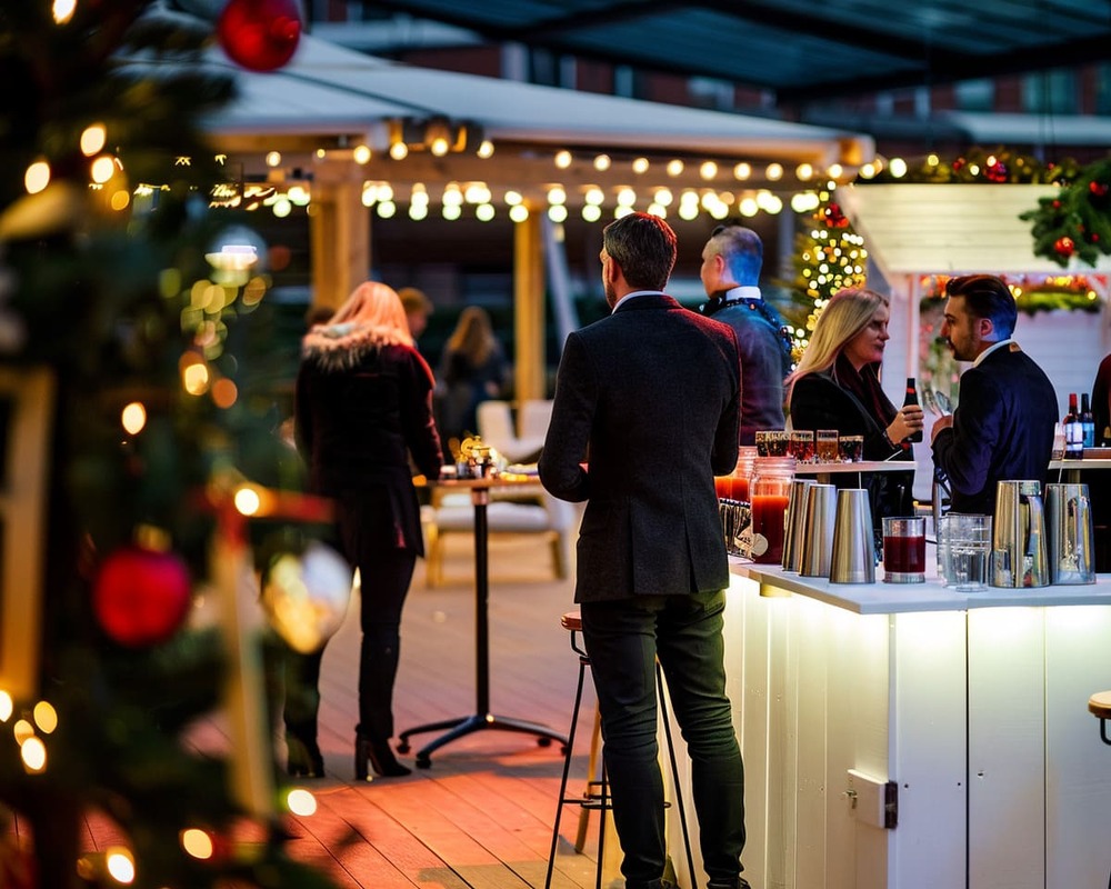 Christmas Classic Firmenweihnachtsfeier in Hamburg und Umgebung mit Buffet, Weihnachtsbar, Servicepersonal und Eventtechnik