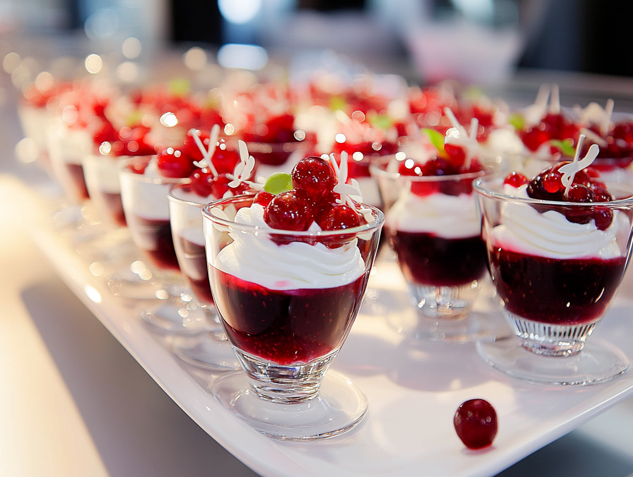 Rote Grütze mit Vanillecreme