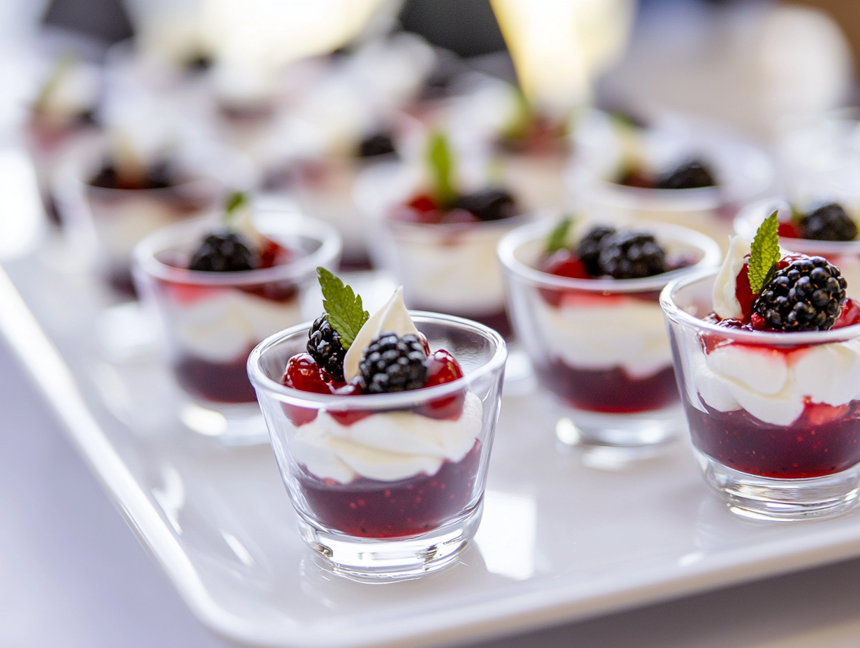 Rote Grütze mit Vanillecreme