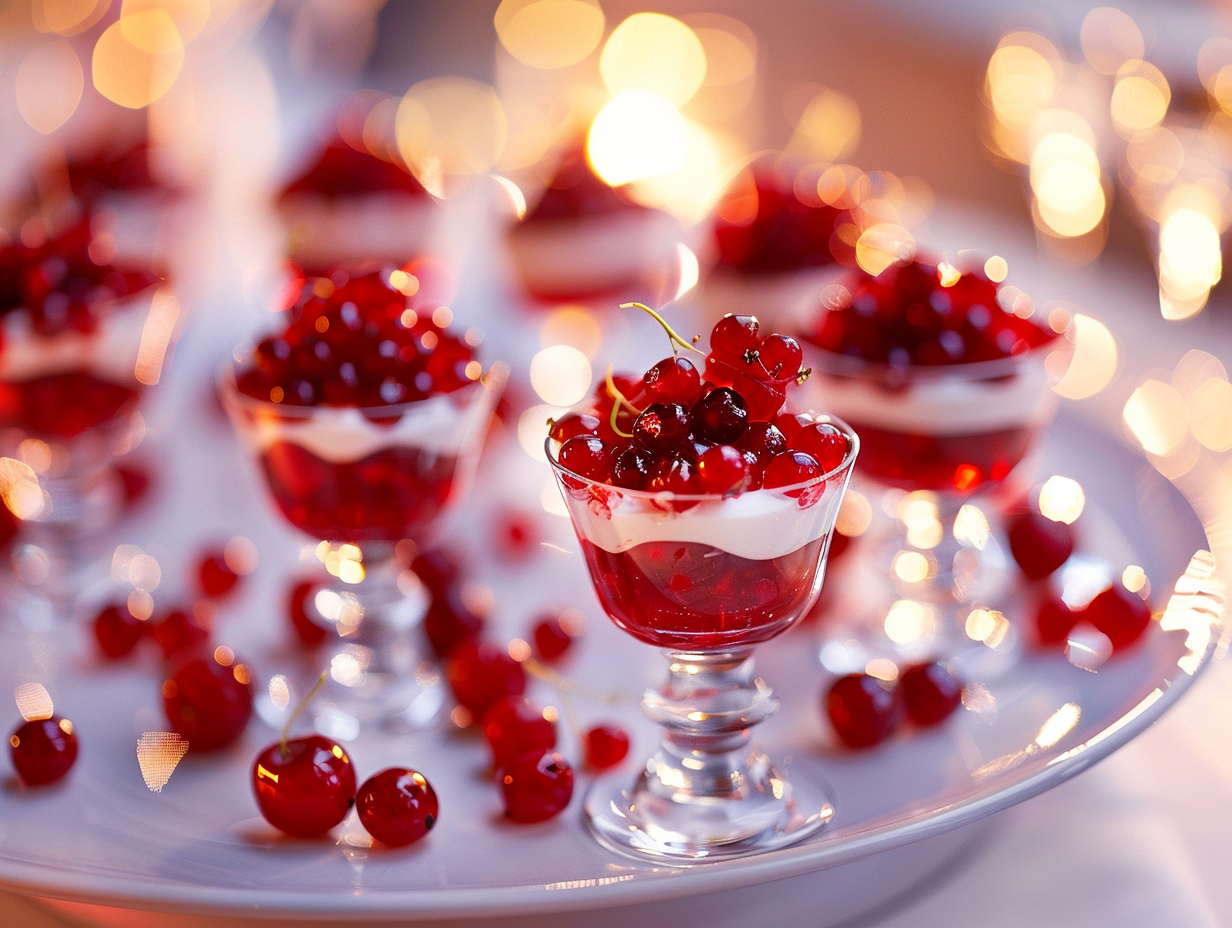 Rote Grütze mit Vanillecreme