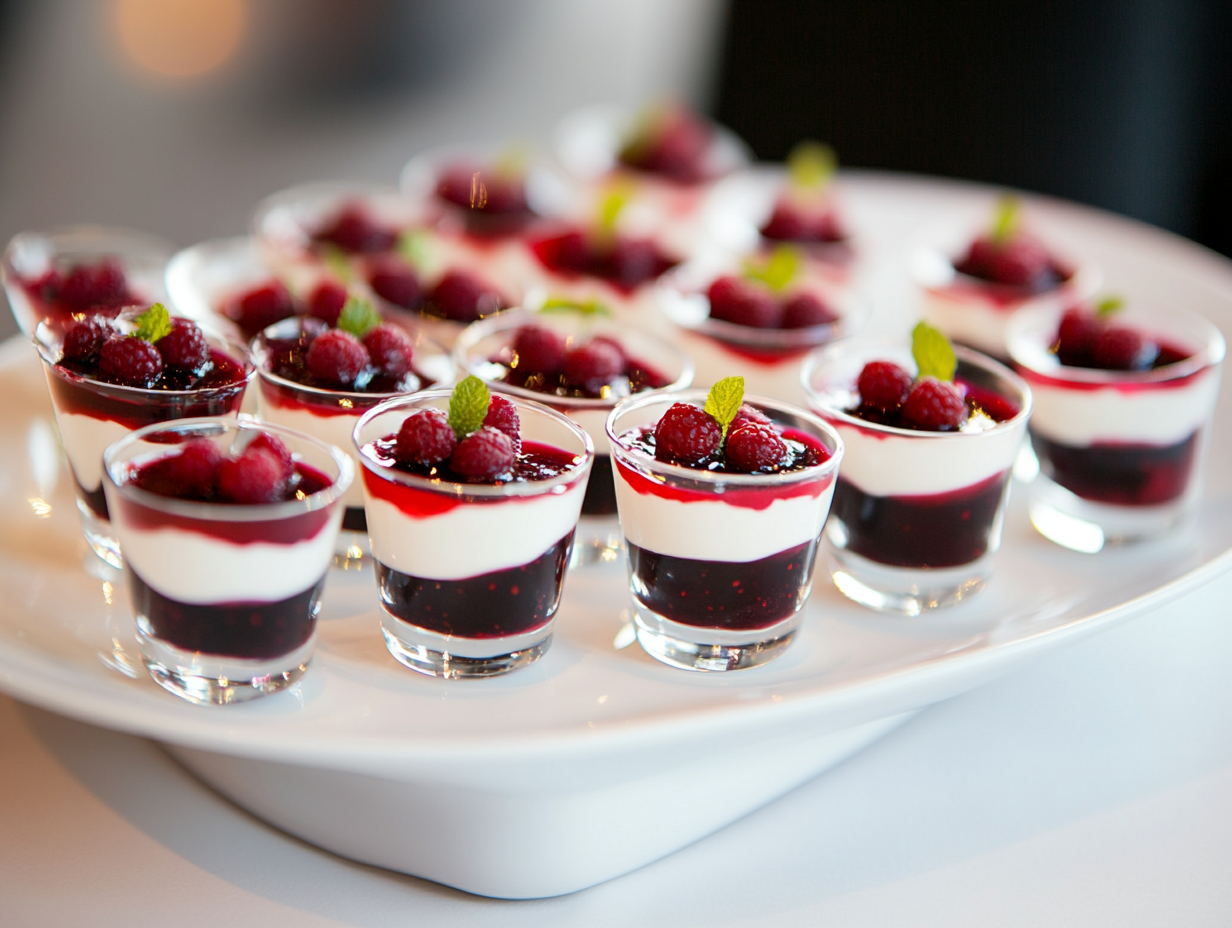Rote Grütze mit Vanillecreme