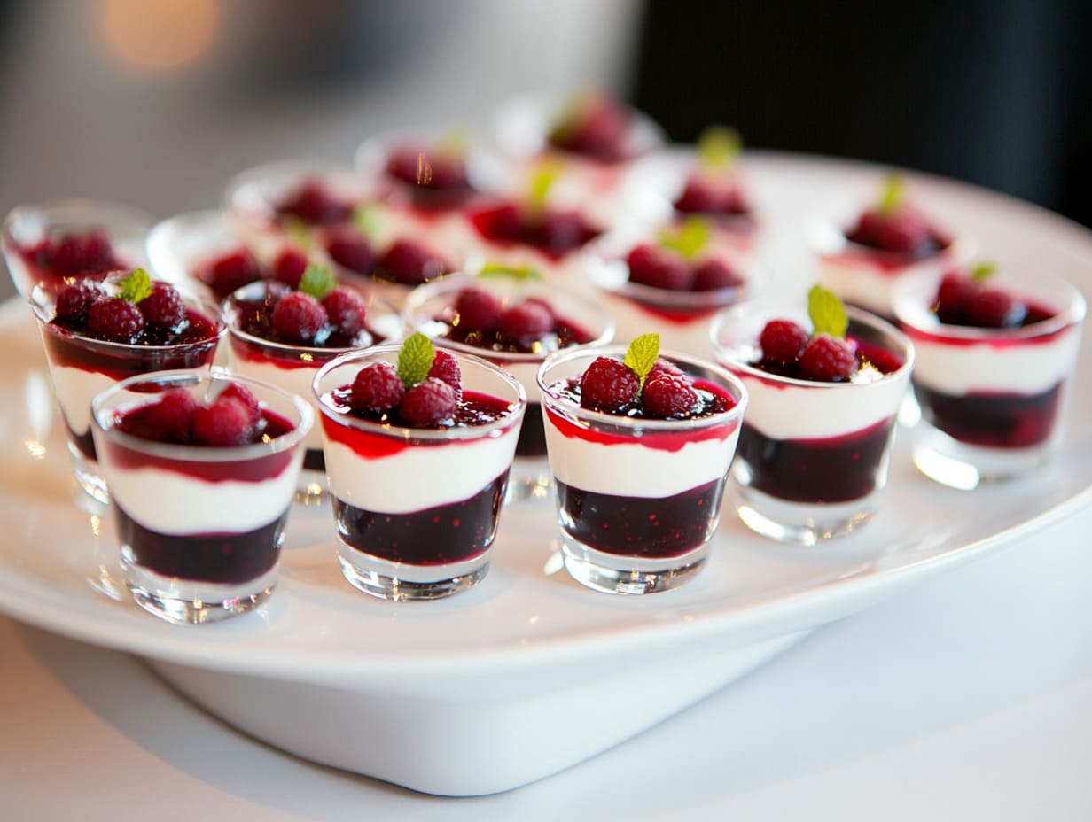 Rote Grütze mit Vanillecreme
