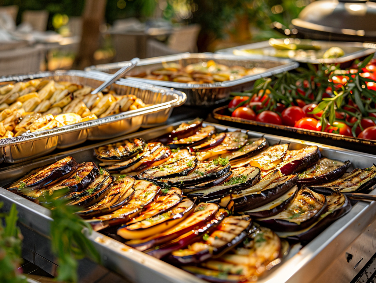 Gegrillte Auberginenscheiben
