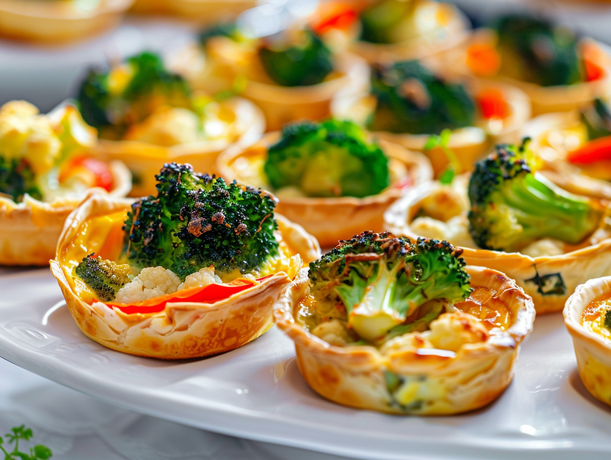 Mini-Quiche mit Blumenkohl-Brokkoli