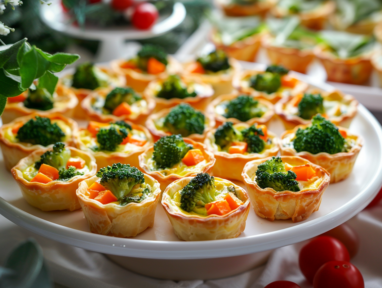 Mini-Quiche mit Blumenkohl-Brokkoli