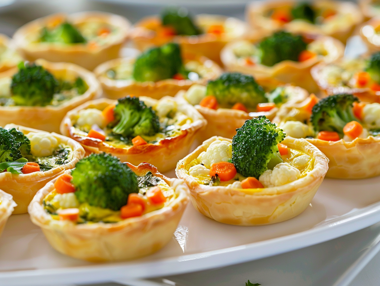Mini-Quiche mit Blumenkohl-Brokkoli