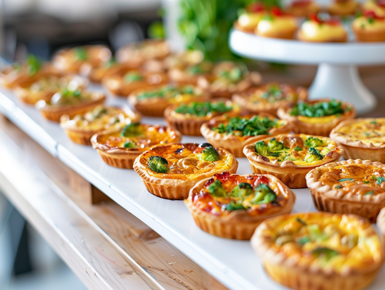 Mini-Quiche mit Blumenkohl-Brokkoli