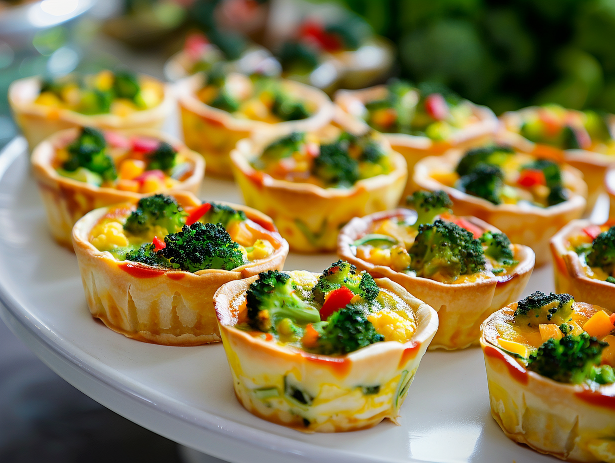 Mini-Quiche mit Blumenkohl-Brokkoli