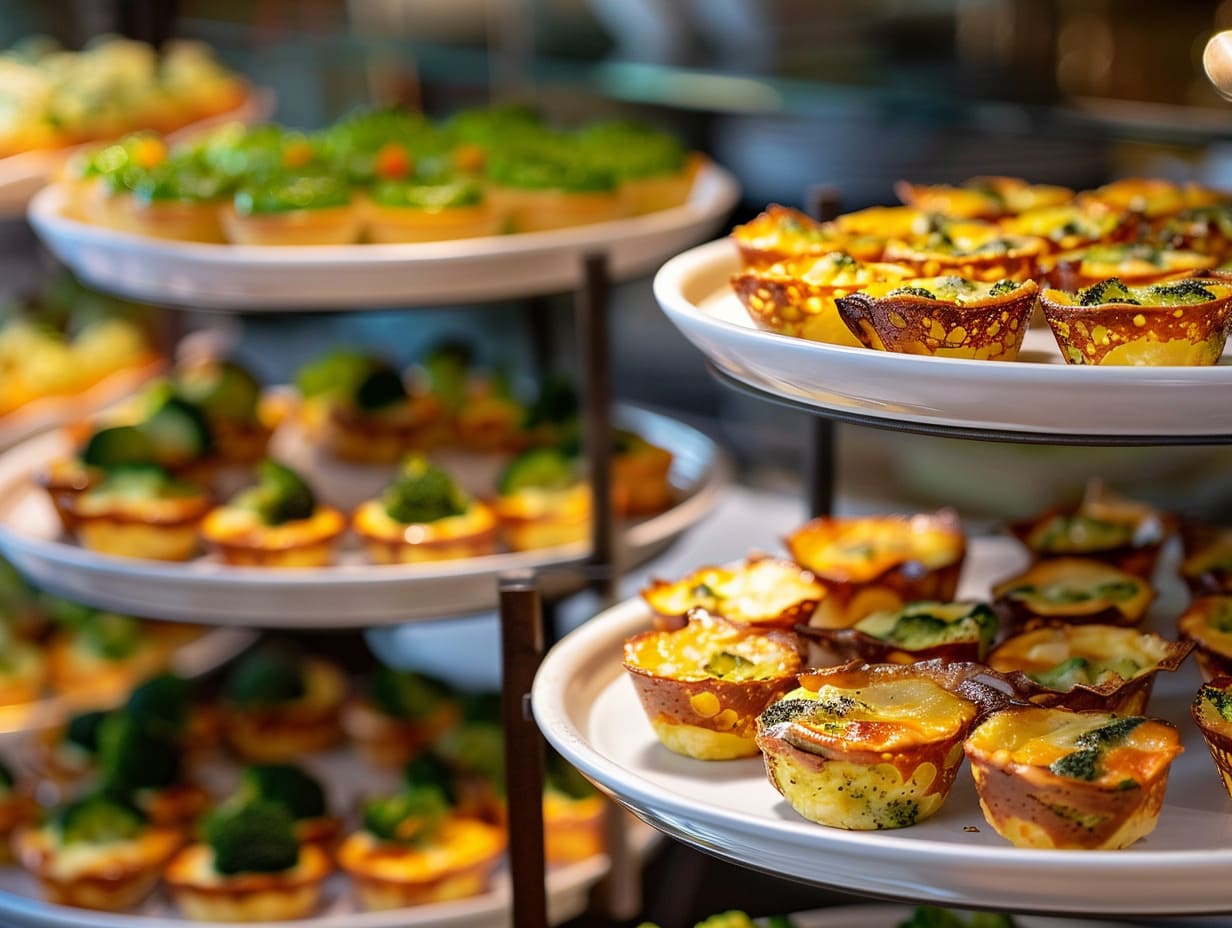Mini-Quiche mit Blumenkohl-Brokkoli