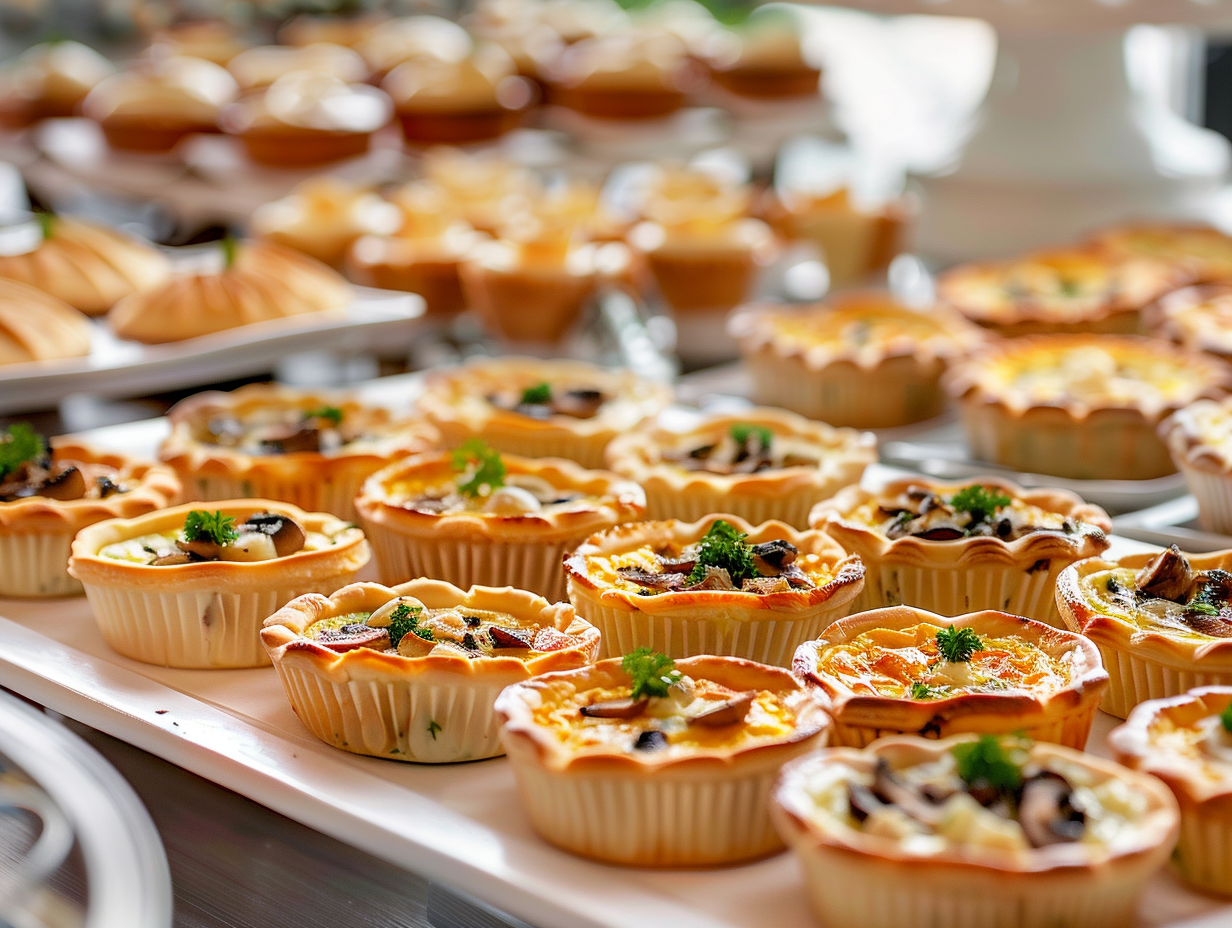 Mini-Quiche mit Pilz-Knoblauch-Petersilie