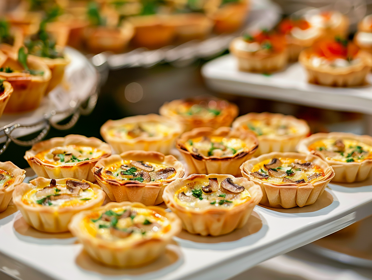 Mini-Quiche mit Pilz-Knoblauch-Petersilie