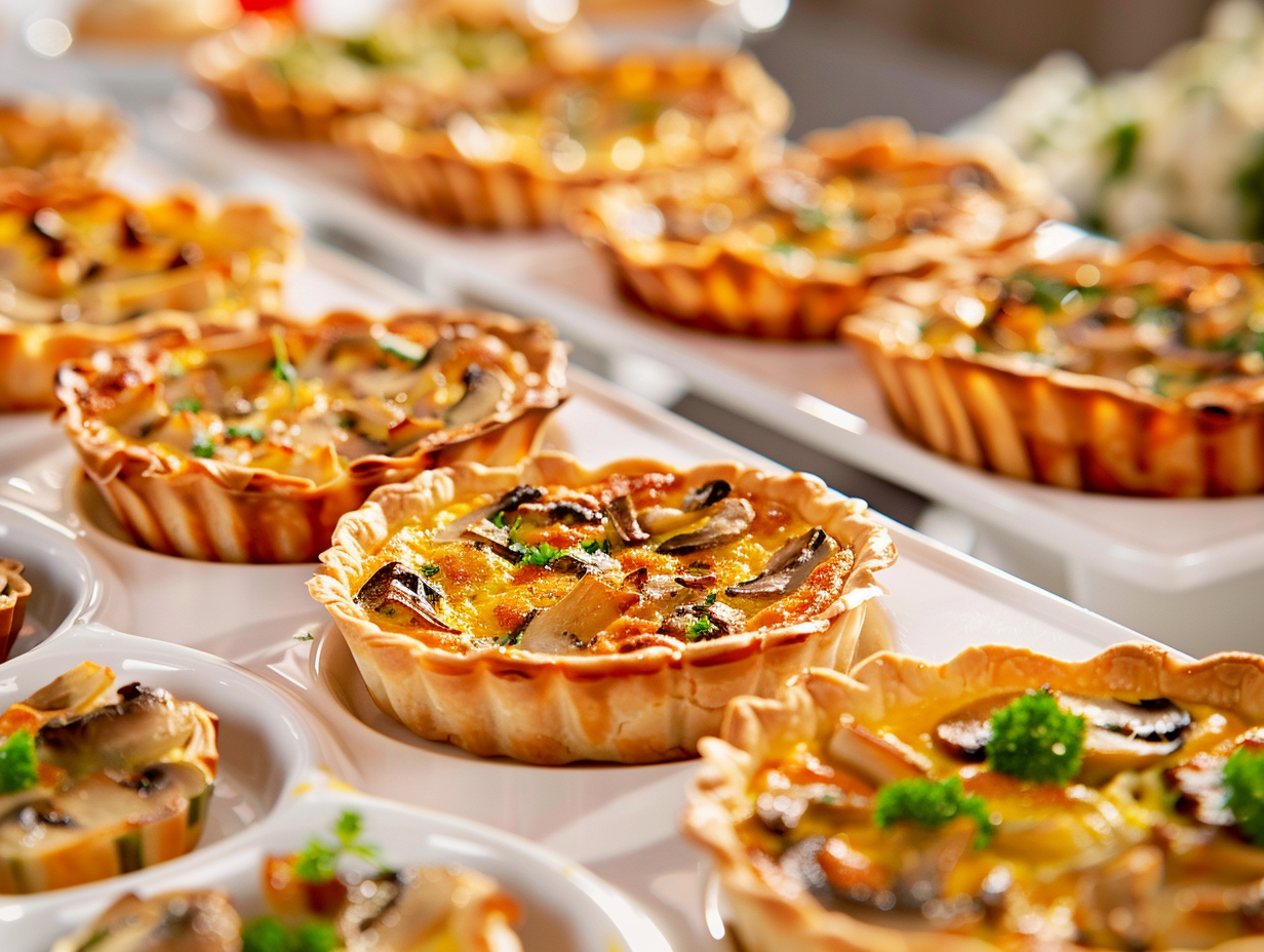 Mini-Quiche mit Pilz-Knoblauch-Petersilie