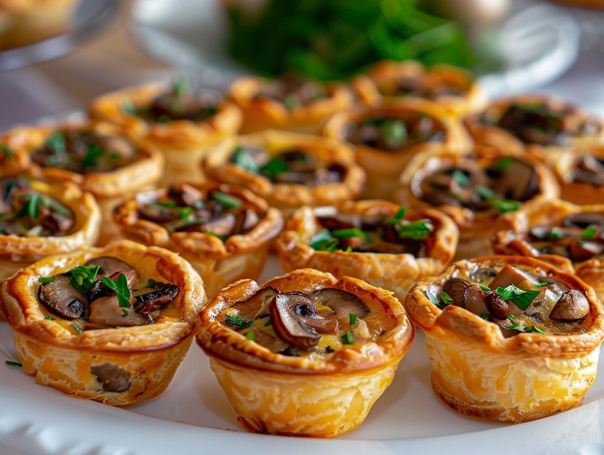 Mini-Quiche mit Pilz-Knoblauch-Petersilie
