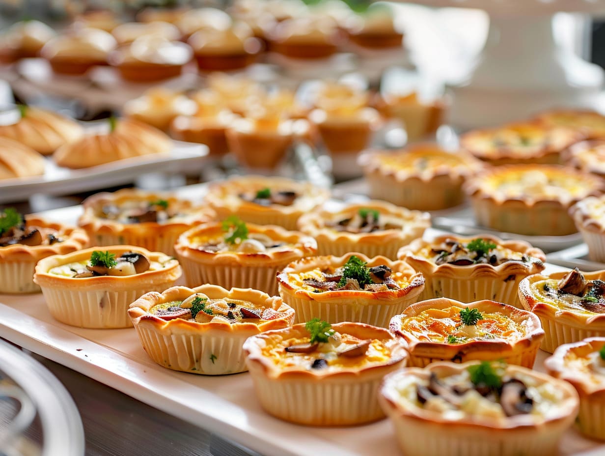 Mini-Quiche mit Pilz-Knoblauch-Petersilie