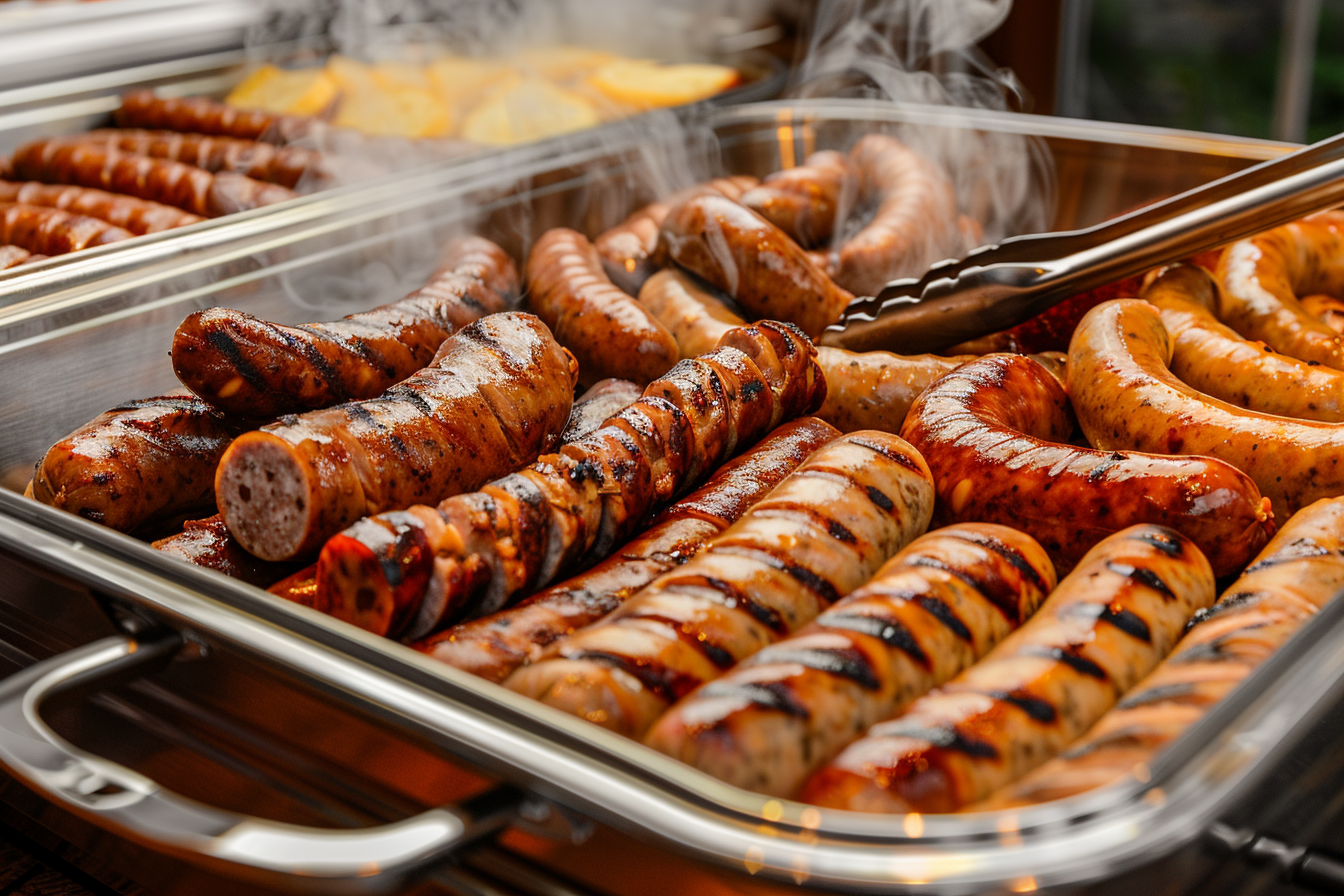 Wildschweinwürste Catering regionale Spezialität für Events