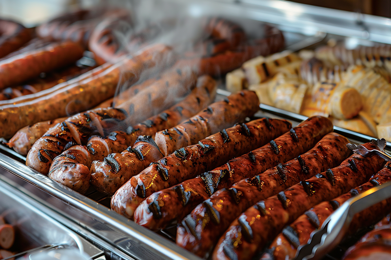 Wildschweinwürste Catering regionale Spezialität für Events