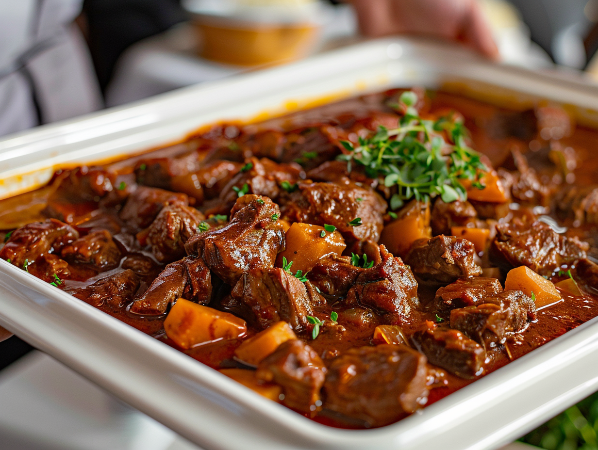 Traditionelles Rindergulasch