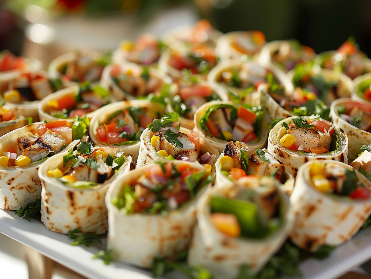 Mini Wrap mit Hähnchen