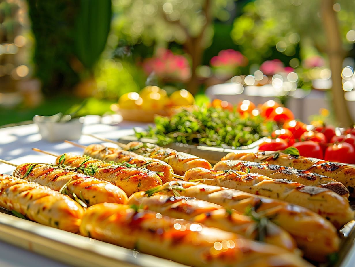 Vegetarische Bratwurst als fleischfreie Grillalternative für Catering und Events