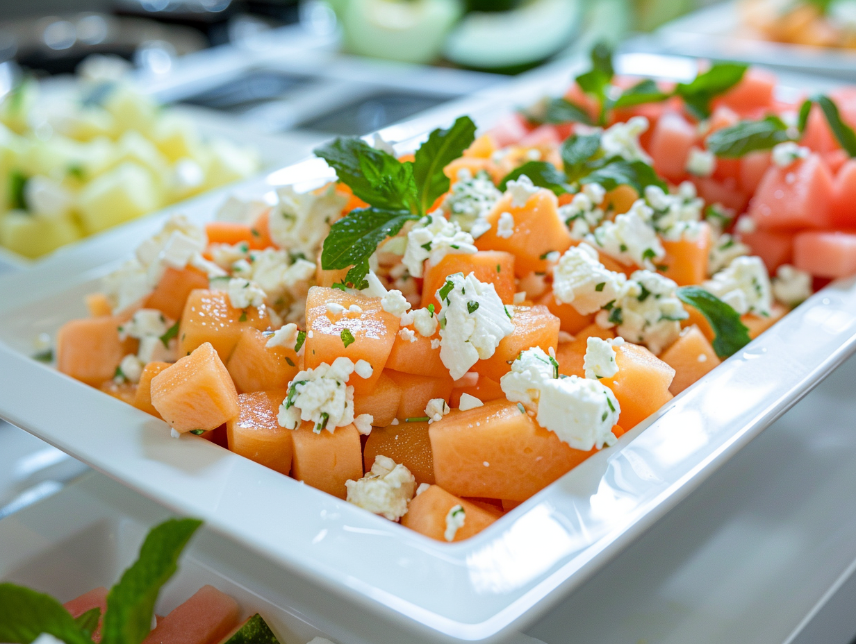 Melonen-Feta-Salat