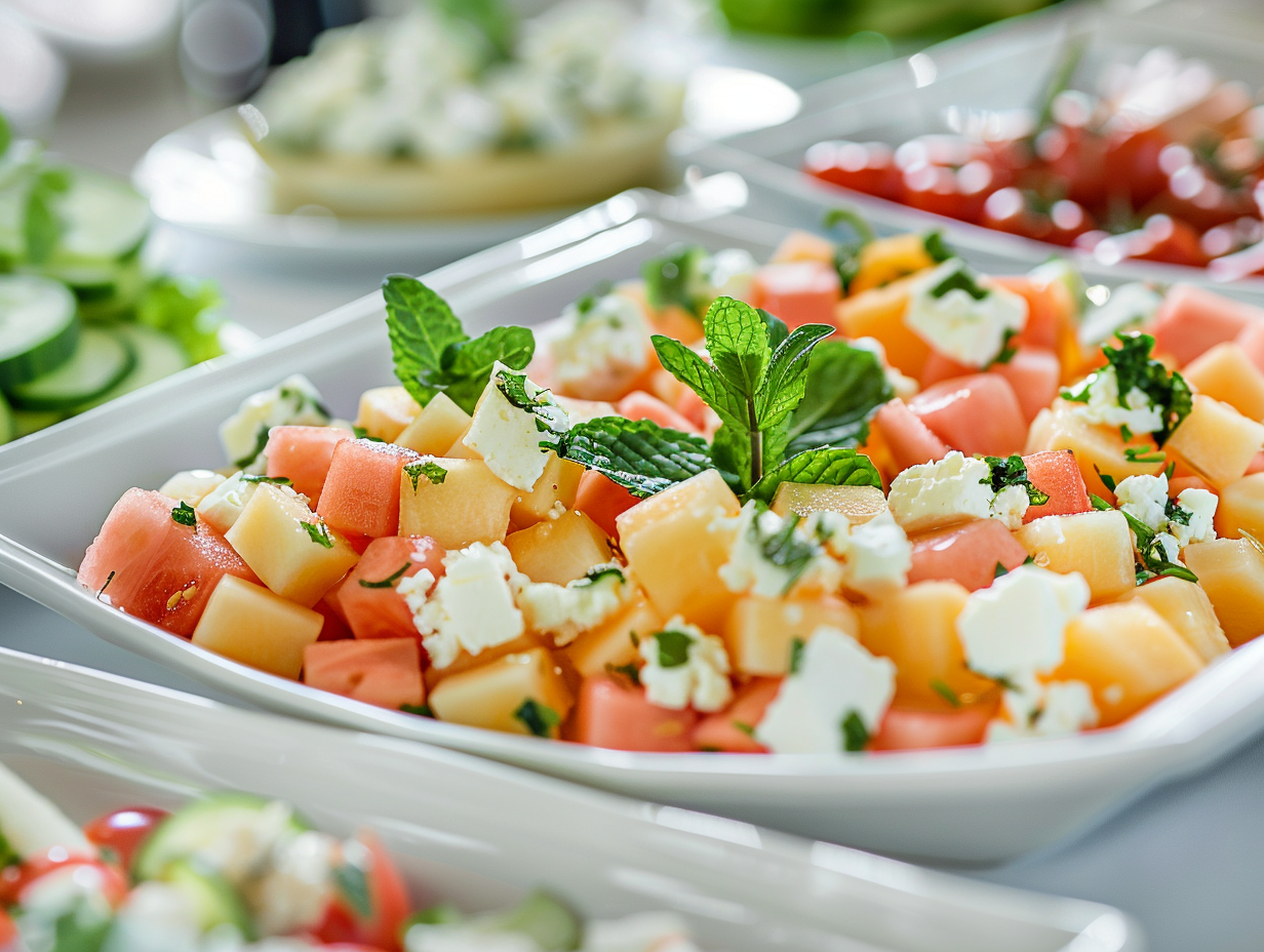 Melonen-Feta-Salat