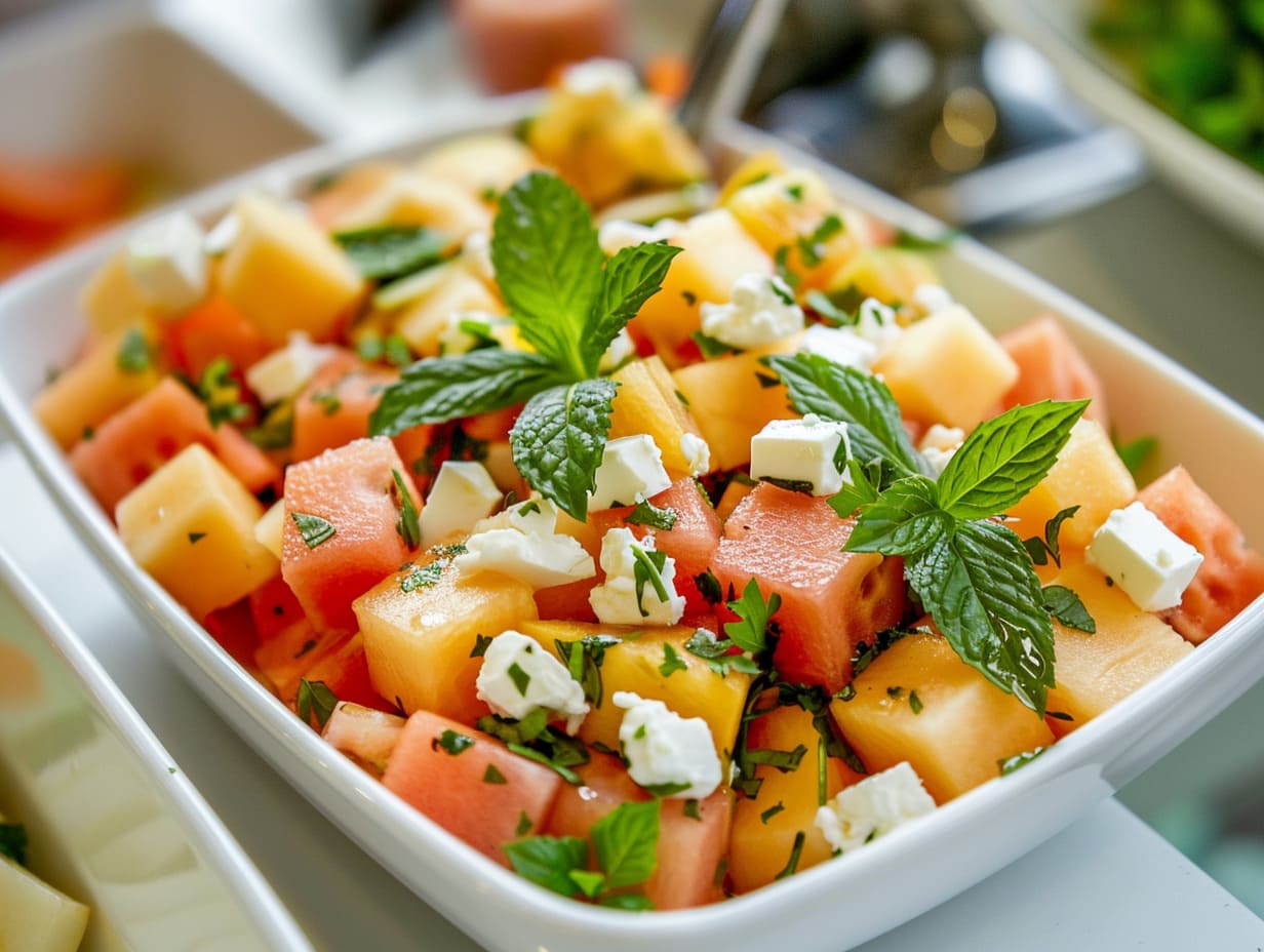 Melonen-Feta-Salat