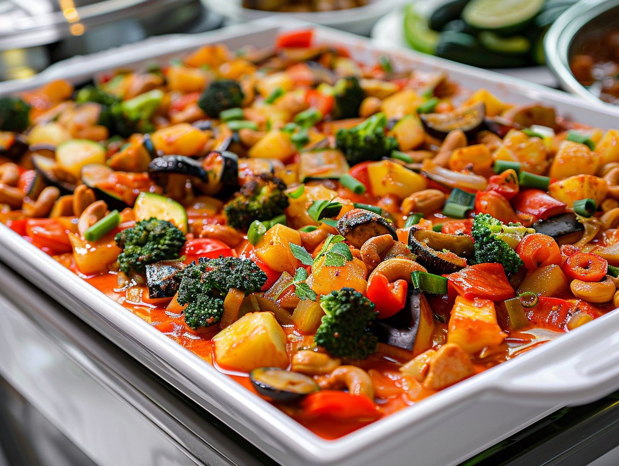Veganes rotes Thai-Curry