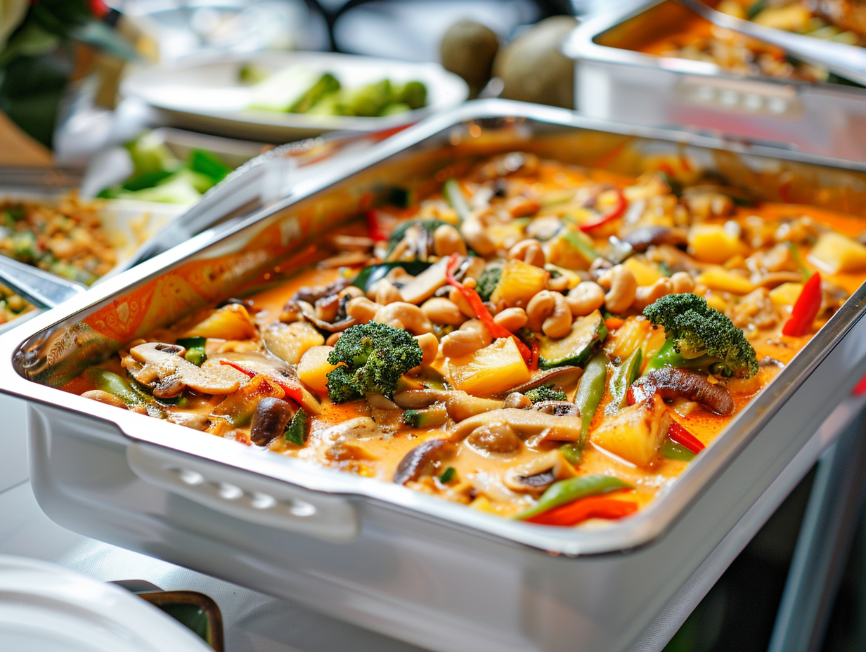 Veganes rotes Thai-Curry