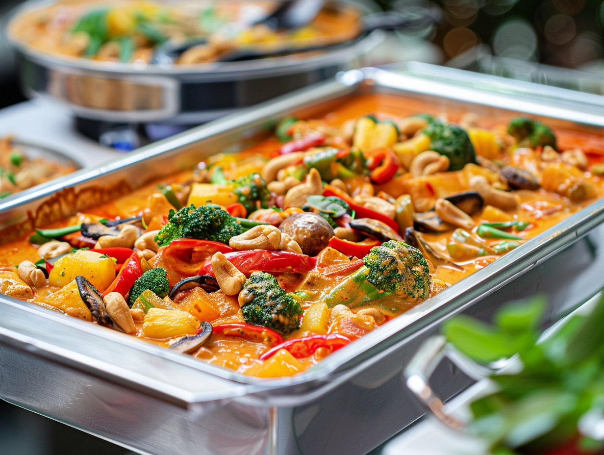 Veganes rotes Thai-Curry