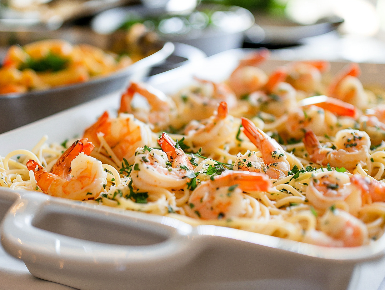 Pasta mit Garnelen