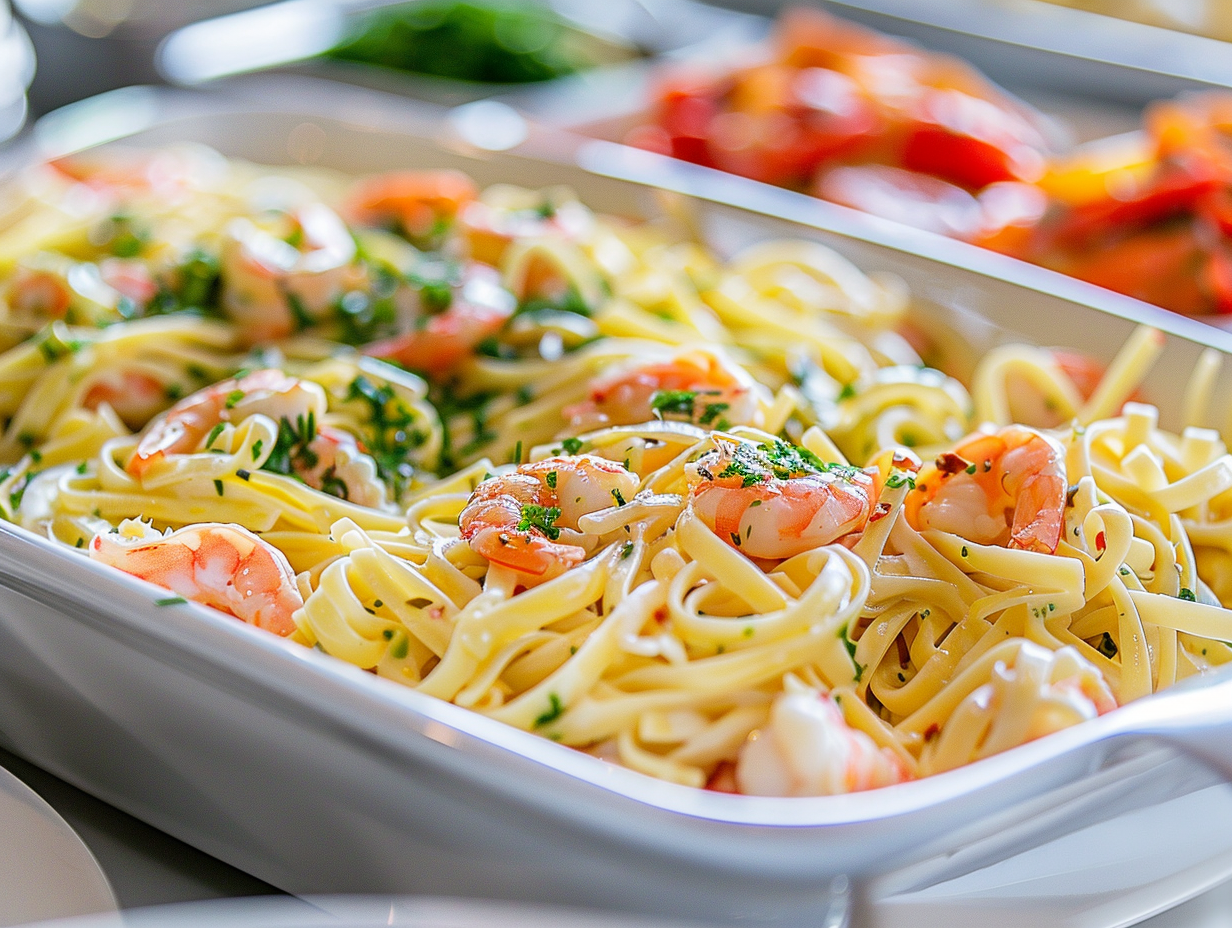 Pasta mit Garnelen