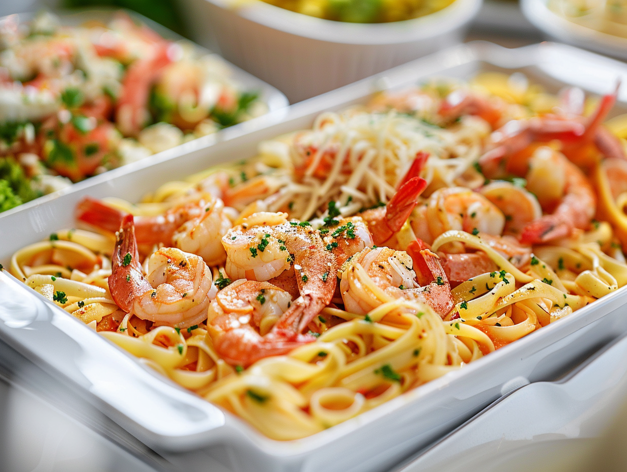 Pasta mit Garnelen