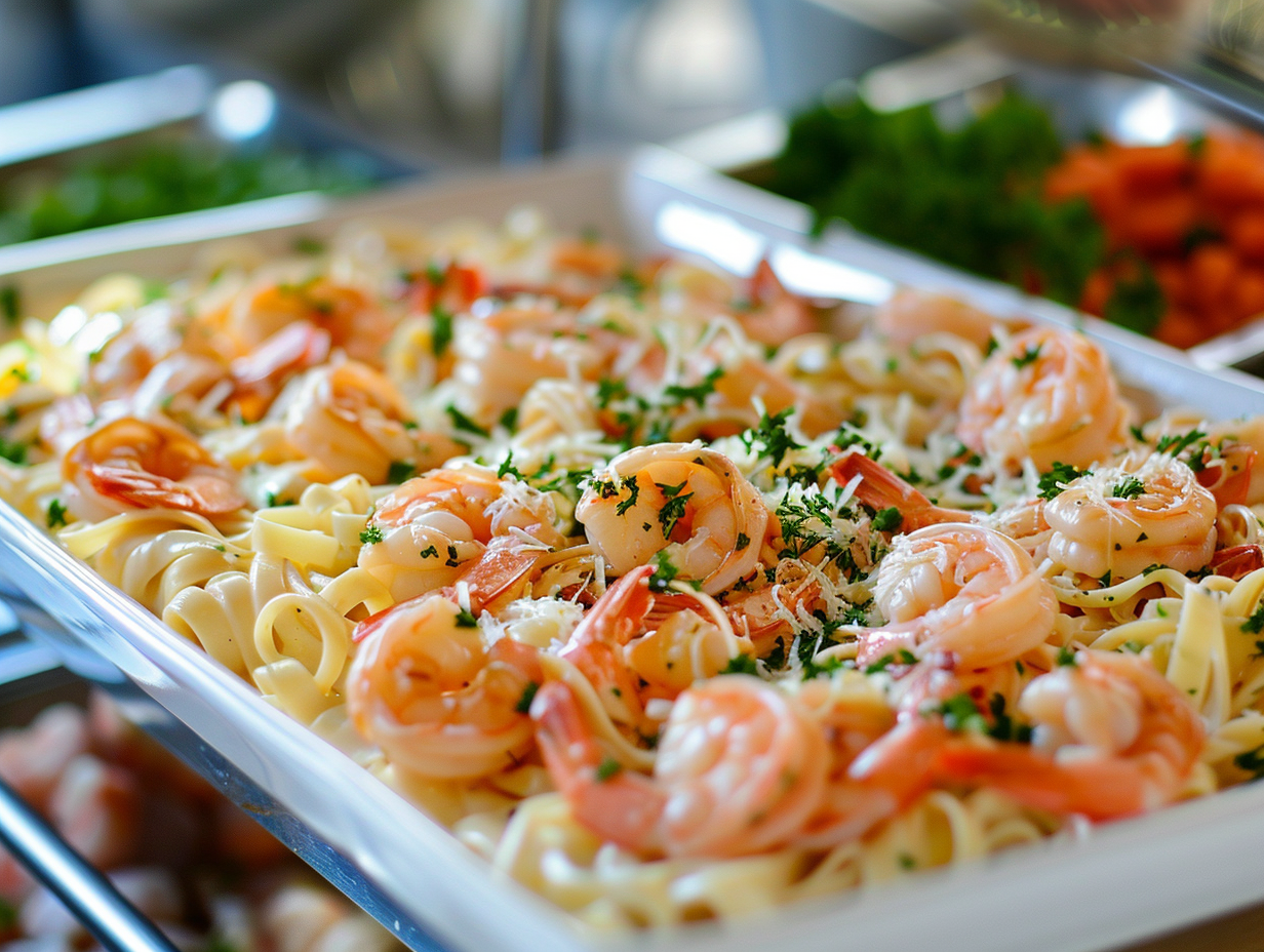 Pasta mit Garnelen