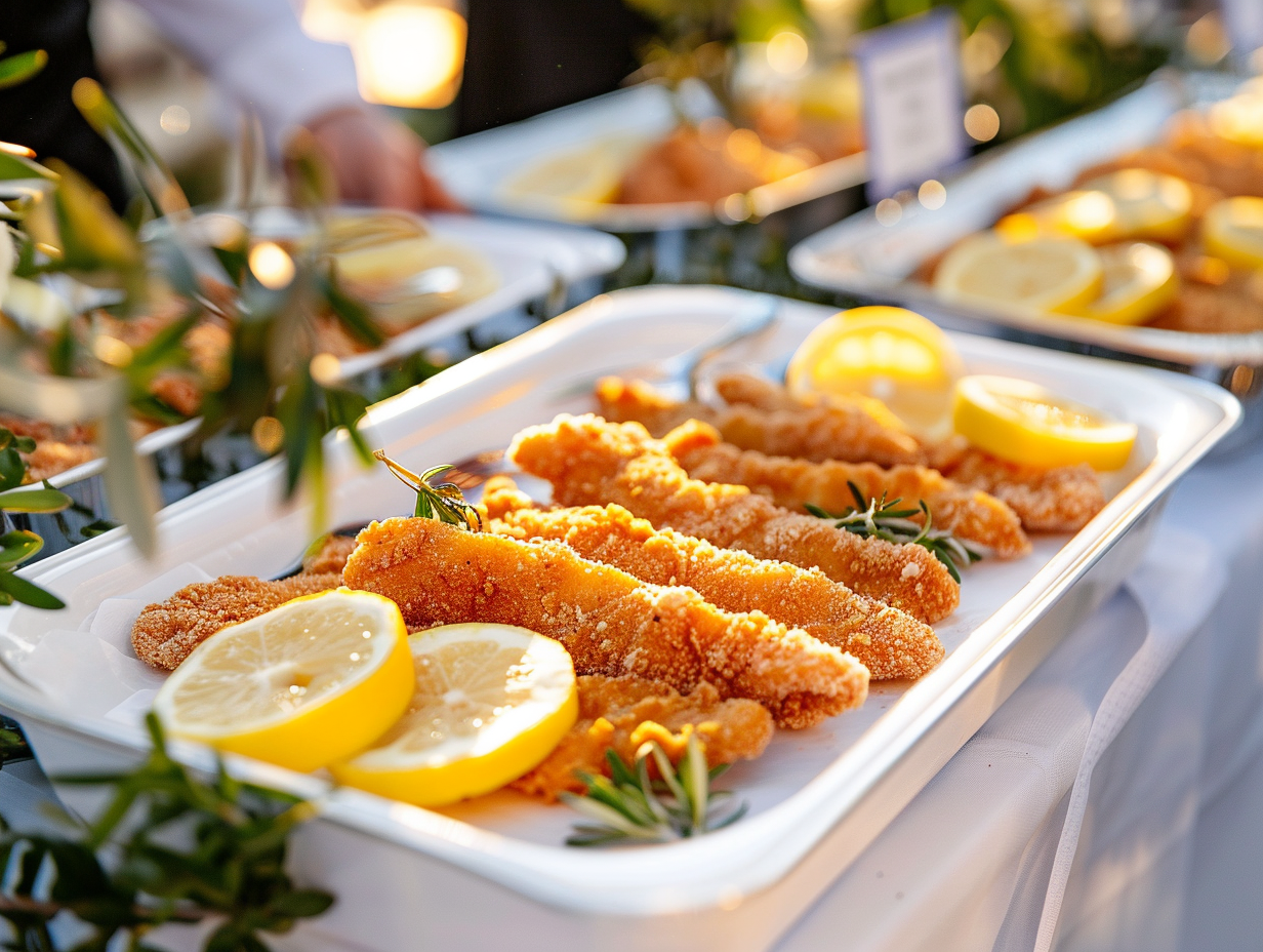 Schnitzel in krosser Panade