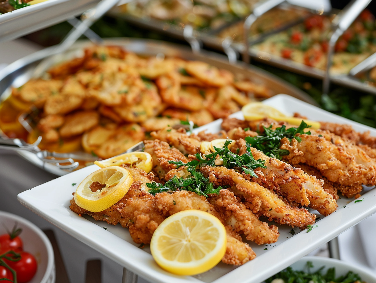 Schnitzel in krosser Panade