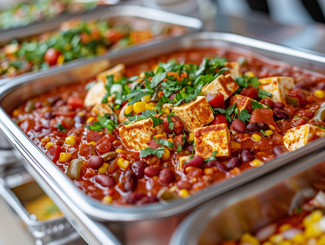Veganes Chili con Tofu