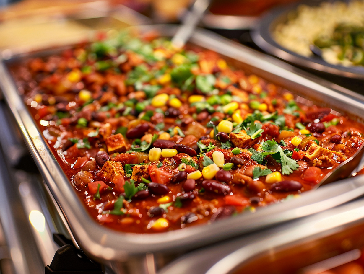 Veganes Chili con Tofu