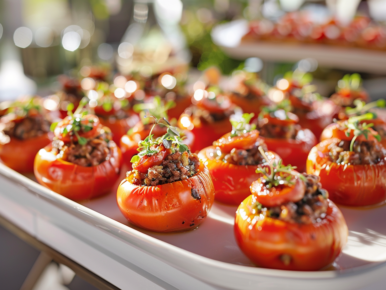 Gefüllte Tomaten mit Hack Gefüllte Tomaten mit Hack
