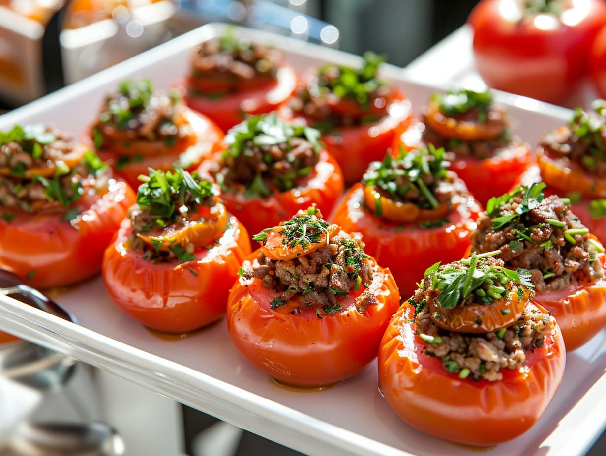 Gefüllte Tomaten mit Hack