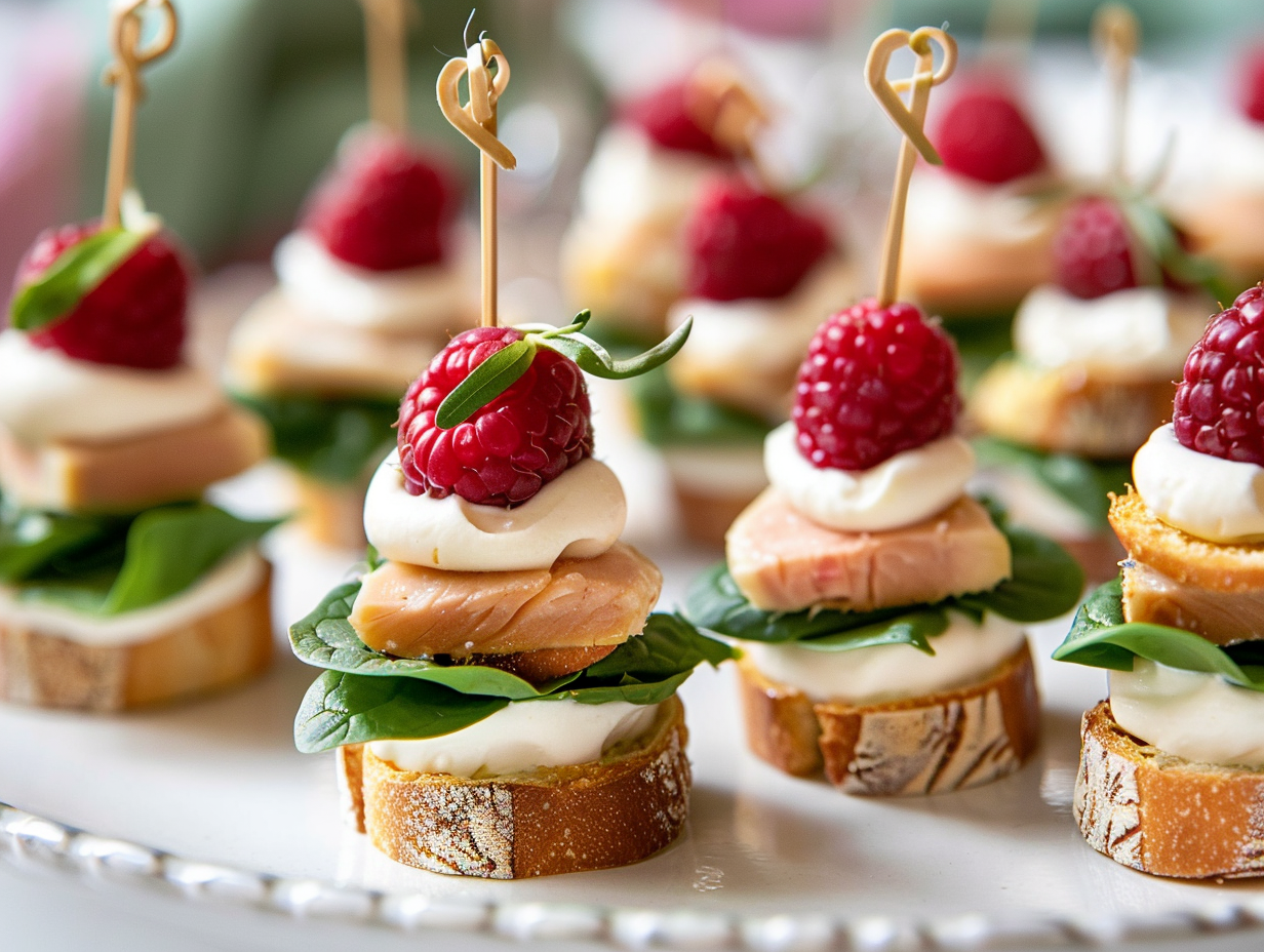 Canapés mit geräucherter Forelle Canapés mit geräucherter Forelle
