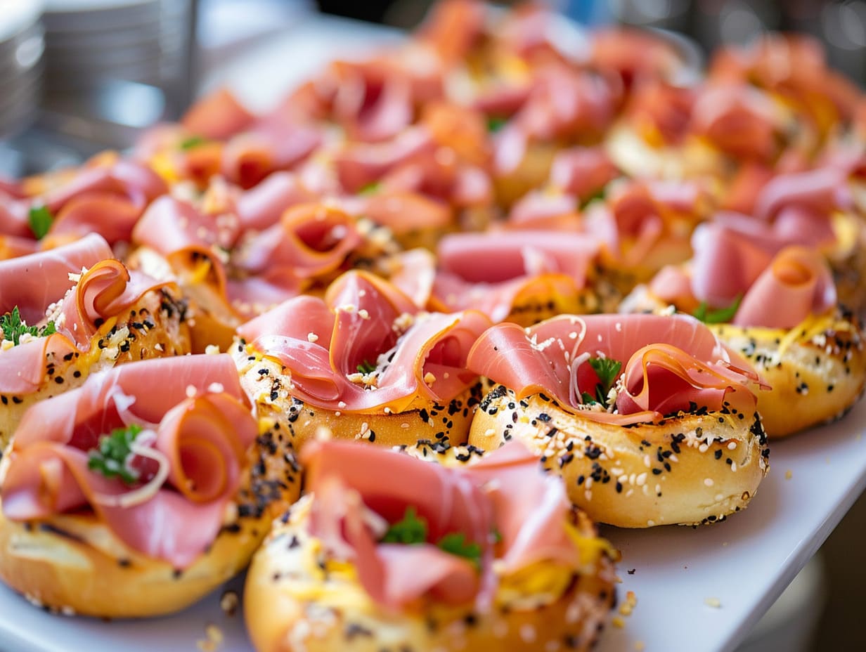 Käse-Schinken-Bagel Käse-Schinken-Bagel