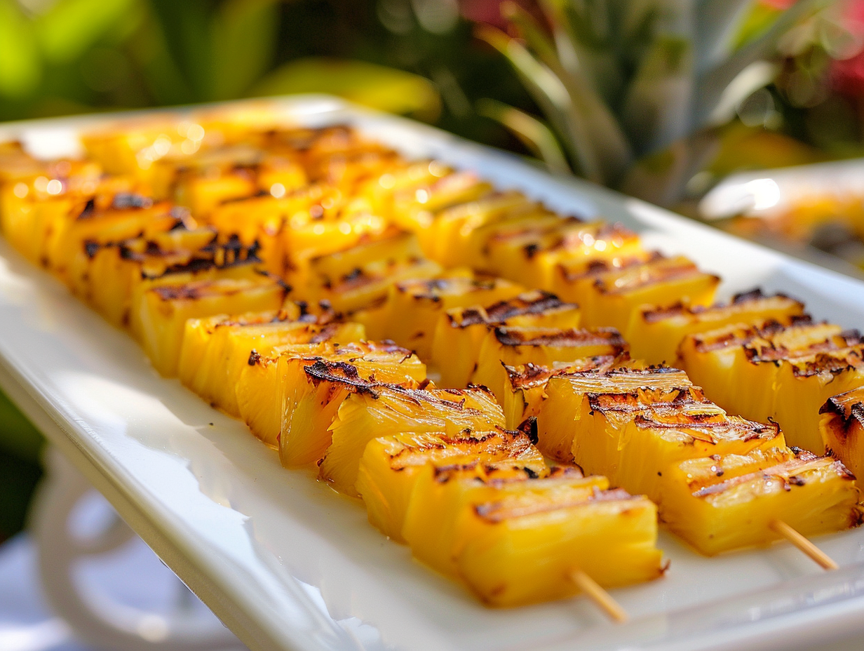 Gegrillte Ananas